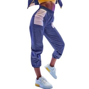 NWT Fabletics Kickback Two-Tone Track Pant Size XL in Storm Cloud Multi